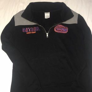 Pink Gator Quarter Zip Sweater